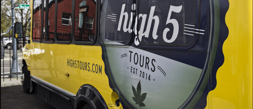 High 5 Tours’s smoke-friendly Yellow Pot Bus